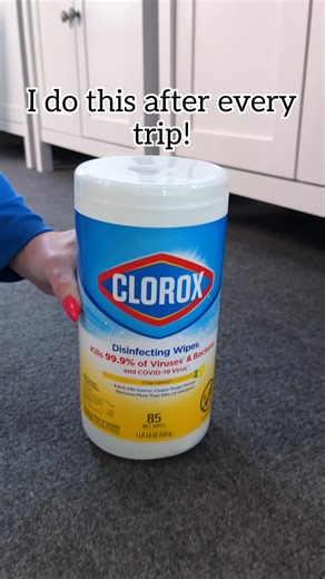 ✨ Clean and disinfect wheels before putting suitcase away after a trip! #travel #airport #familytrip #HolidayTravel #luggage | Jeff & Lauren
