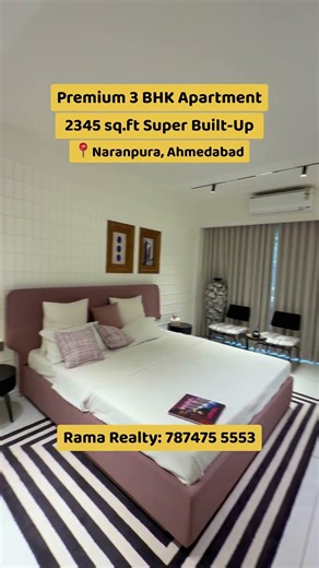 🏠 3 BHK Premium Luxury Apartment For Sale📍Naranpura 📞 78747 55553 #rama_realty #3BHK