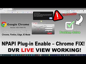 enable npapi plug-in in chrome | npapi enable | chrome flags enable | watch DVR live view