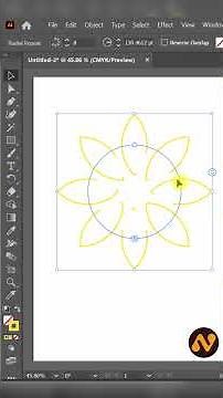How to Create Flowers in Adobe illustrator (Tips-2025) #adobeillustrator #design #designtips