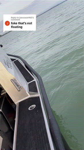 Replying to @joecowan965 must have sunk while we where out. Purpose built floating trailer