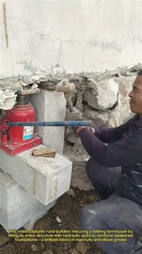 🏠 DIY House Rescue! Fixing a Sinking Foundation with Jacks & Grit