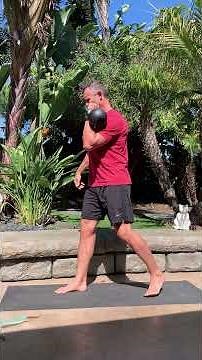 How to properly perform the kettlebell split squat.