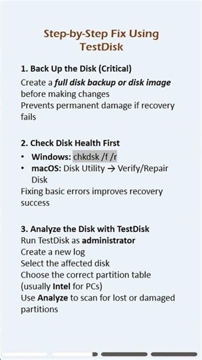TestDisk Partition Read Error Fix | Data Recovery Guide (Step-by-Step) #partition #error