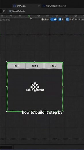 Tabbed Menus That Actually Work in UE5.7 #UnrealEngine #WidgetSwitcher #Tutorial