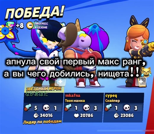 Макс ранги в Бравл Старс: Женские персонажи и стратегии