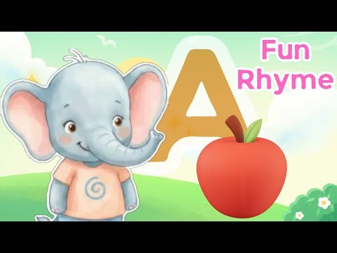 A for Apple Rhyme | Learn Letter A with Eehtah 🐘