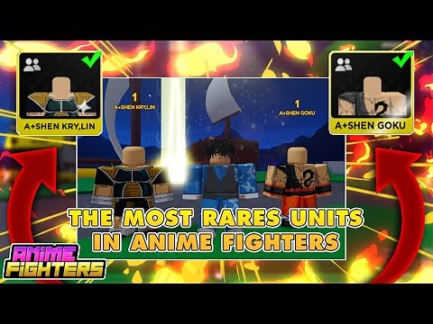 TOP 19 RAREST UNITS , UNOBTAINABLE UNIT 😱 [ROBLOX ANIME FIGHTERS]