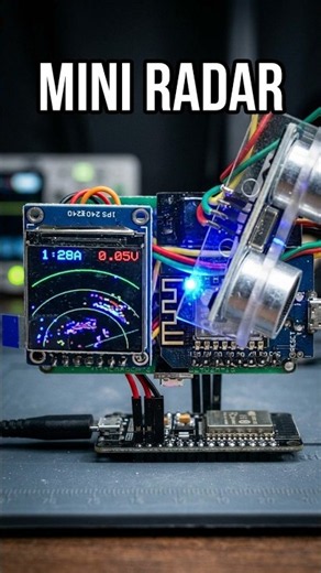 D1 Mini Ultrasonic Radar Detects Objects in Real Time! 📡