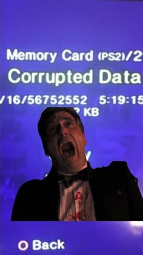 When the memory card corrupts and u lose your save ☹️ #gamer #ps2 #memory #retrogaming #playstation