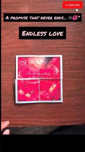 Endless Promise Card 💞 | Handmade Infinity Card for Promise Day | Easy DIY #diy #art #shorts #love