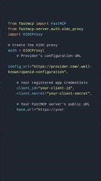 FastMCP OIDC Proxy Authentication Setup - Part 1/6