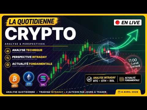 La Quotidienne Crypto #3 ! Les setups du jour ! BTC ETH SOL !