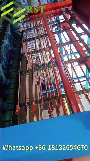 Earthing rod copper plating line #earthing #metal #lightning