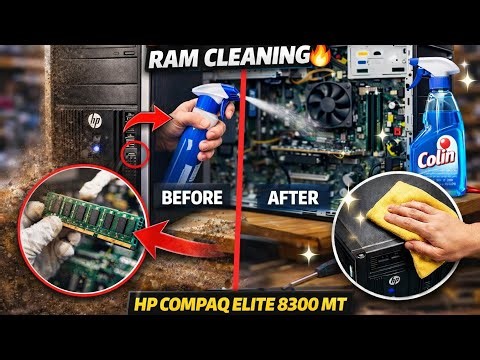 HP Compaq Elite 8300 MT PC Cleaning & RAM Cleaning | Full Service 🔥
