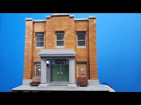 Lego Police Station Moc Of Andy Griffith Courthouse
