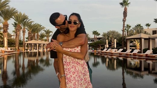 Jack Flaherty & girlfriend Katie Johnson steal the spotlight at family wedding in sleek black formals; share "midnight" kiss in cozy Polaroids