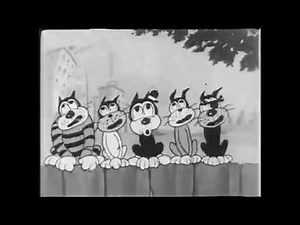 Cartoon Fun: CATS ON FENCES SINGING!