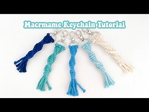 Macrame Keychain TUTORIAL#7 | DIY Keychain for beginners | Easy pattern STEP BY STEP | WeaveyStudio
