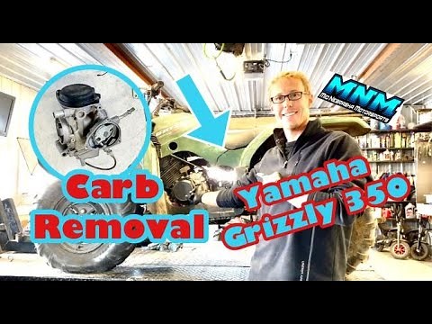 Yamaha Grizzly 350 - Carburetor Removal - How to Remove Carb