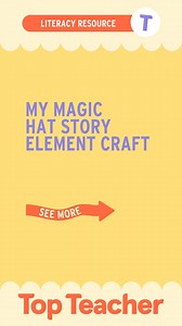 🪄 Meet our FREE versatile My Magic Hat:Story Elements Activity! This adorable activity will allow you to check your students’ understanding of the text. To create the My Magic Hat craft, students will write the title of the book and draw a picture on the hat pocket and record key information about the story to the wand templates. They can then cut the pieces out. The hat pocket will be glued to the backing template to create a pocket which the story element wands will sit in. Your students are 