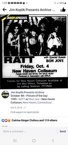Oct 04, 1985: Ratt / Bon Jovi at New Haven Coliseum New Haven, Connecticut, United States | Concert Archives
