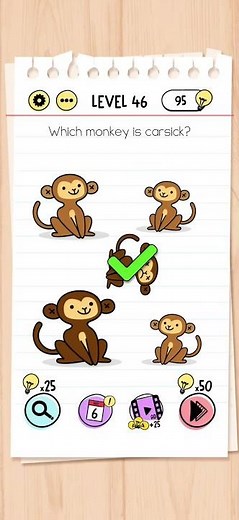 Brain Test Level 46 Solution & Walkthrough | Tricky Puzzles (Android & iOS Shorts)