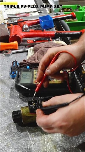Triple PV pump solenoid working perfectly #mechanics #repair