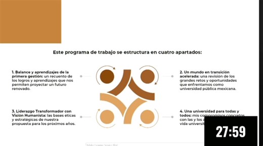 1K views · 12 reactions |  || La rectora Lilia Cedillo presentó su plan de trabajo 2025-2029, estructurado en cuatro ejes: Balance de su primera gestión, transición acelerada, liderazgo transformador con visión humanista y una universidad incluyente. #BUAP #Rectoría #Educación | Cinco Radio Comunicación Efectiva | Facebook