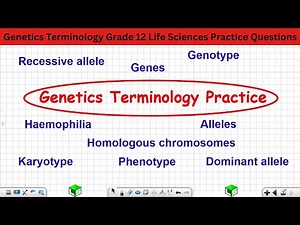 Genetics Terminology Grade 12 Life Sciences Practice Questions