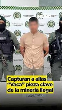 CAPTURAN A ALIAS “VACA”, PIEZA CLAVE DE LA MINERÍA ILEGAL EN EL SUROCCIDENTE DEL PAÍS