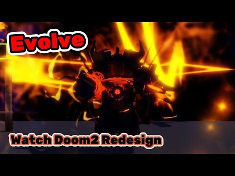 I Evolve Watch Doom2 Redesign and Champion Sword in Bathroom Attack | Roblox