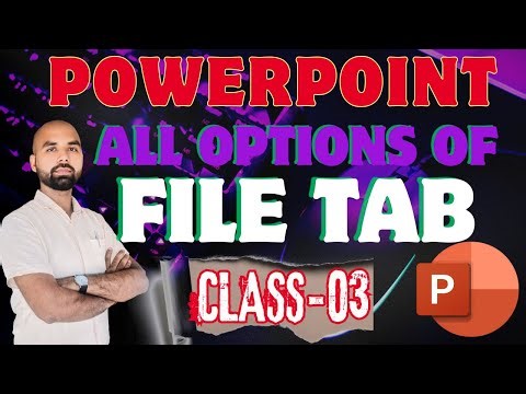 PowerPoint File Tab Explained in Hindi | All Options with Shortcut Keys | Class 03 | Free Notes