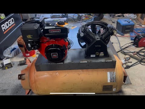 Engine driven air compressor build Part 1