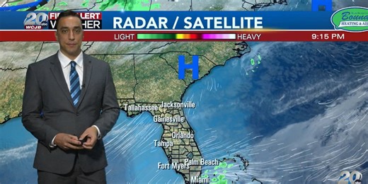 WCJB First Alert Weather Forecast | 11 p.m. Tuesday