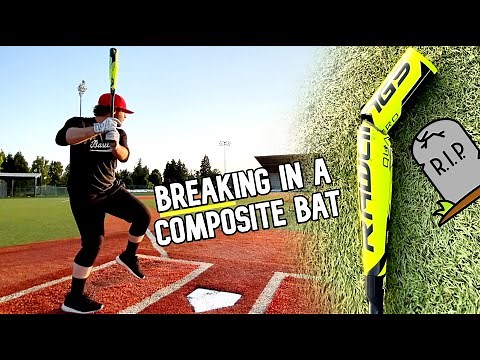 BREAKING IN A COMPOSITE BASEBALL BAT...gone wrong