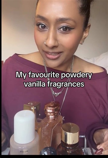 Yes I am the biggest gourmand loving vanilla fragrance obsessed going but a powdery creamy vanilla has a special place in my heart ☁️🥛🍦 I find a sweet powdery vanilla I clean and cosy. What are you faves for a clean cosy vanilla scent? @Maison Tahité Vanilla2 @Lattafa Perfumes Ana Abiyedh Poudree @Phlur Fragrances Cashmere Skin @Guerlain Shalimar L’Essence @ViceOfVieve Baby’s Breathe @Al Wataniah Perfumes Shouq @nourbeautyuk Vanilla Powder Puff body oil #vanillagirl #vanillaperfume #vanillafra