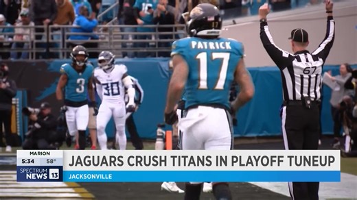 The Jaguars are going back to the playoffs for the first time since 2022. The Jags roll past the Titans 41-7 to win the AFC South in Liam Coen's first season in Jacksonville. | Thomas Cook TV