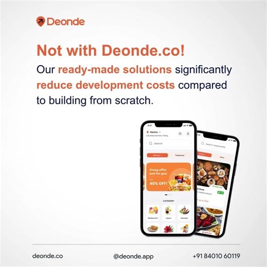 Launch Your Delivery App on a Budget with Deonde | Food Delivery Development