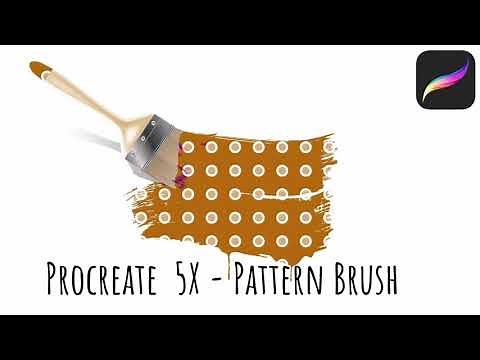 Procreate 5X - DIY Pattern Brush - Paint Patterns in Procreate