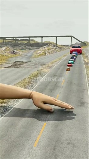 Extreme Car Destruction Test | Giant Crushing Hand vs Car 😱 #shorts