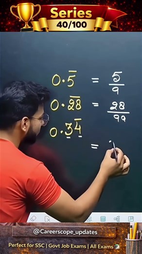 Solve 0.5 + 0.28 + 0.34 in Seconds 😱 | Fast Maths Trick 🔥 | Series 40/100