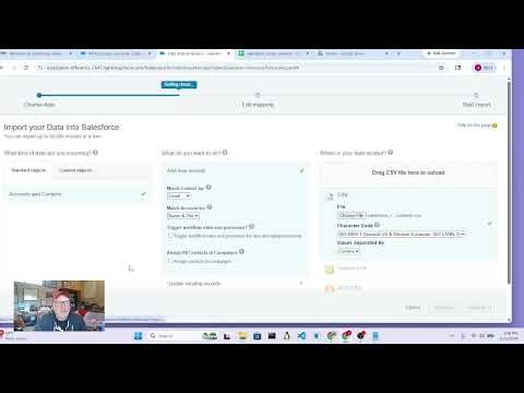 Salesforce import Accounts and Contacts