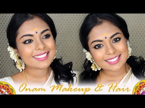 Onam Get Ready With Me -Traditional Kerala Makeup & Hair inspired by Nayanthara, Kavya Madhavan,Asin
