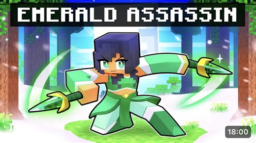 Becoming the EMERALD ASSASSIN in Minecraft!