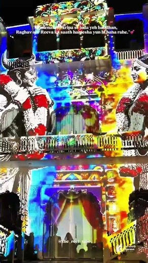 Luxury Varmala Entry with Projection Mapping | Gulmohar Jaipur Wedding | Mapping7X