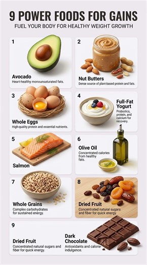 9 High Calorie Foods to Gain Weight Healthy | Best Foods for Weight Gain