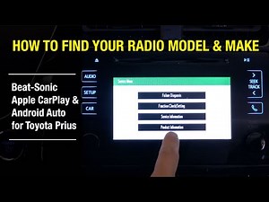 How to find Toyota radio model# and manufacturer