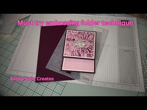 Blooming Creativity - Fun Fold Sunflower Card with Stunning Embossing Folder Technique!