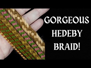 Make the 6-STRAND braid from HEDEBY! Finger braid AND BOBBIN methods.